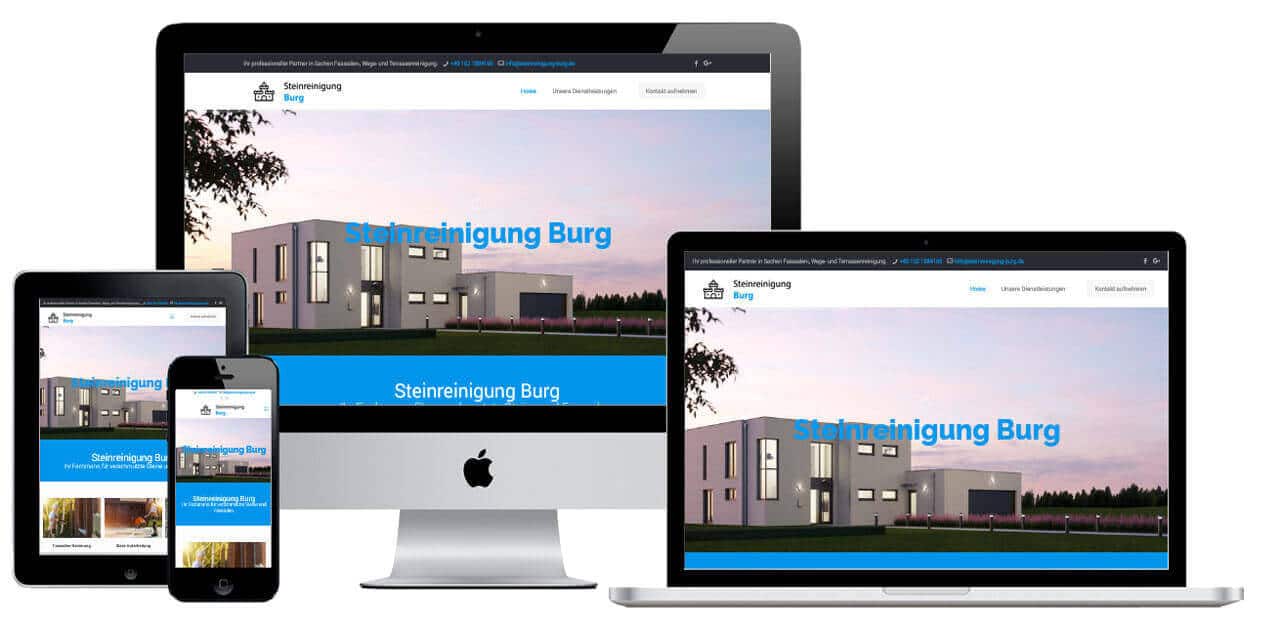 Homepage Steinreinigung Neueste Referenz Jopen-Online Webdesign